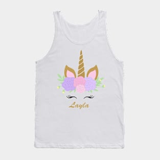 Unicorn Layla - Purple & Pink Tank Top